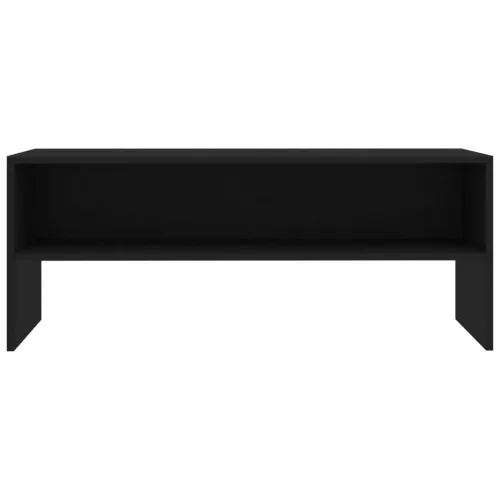  fekete szerelt fa TV-szekrény 100 x 40 x 40 cm
