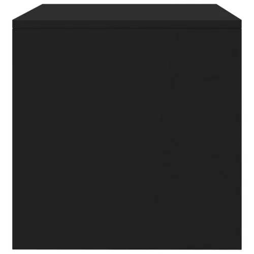  fekete szerelt fa TV-szekrény 100 x 40 x 40 cm
