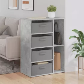  Széf fiókkal Beton Szürke 60 x 33,5 x 84 cm