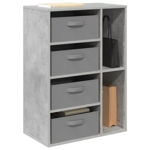  Széf fiókkal Beton Szürke 60 x 33,5 x 84 cm