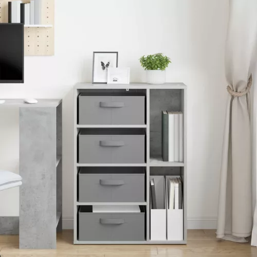  Széf fiókkal Beton Szürke 60 x 33,5 x 84 cm