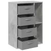  Széf fiókkal Beton Szürke 60 x 33,5 x 84 cm