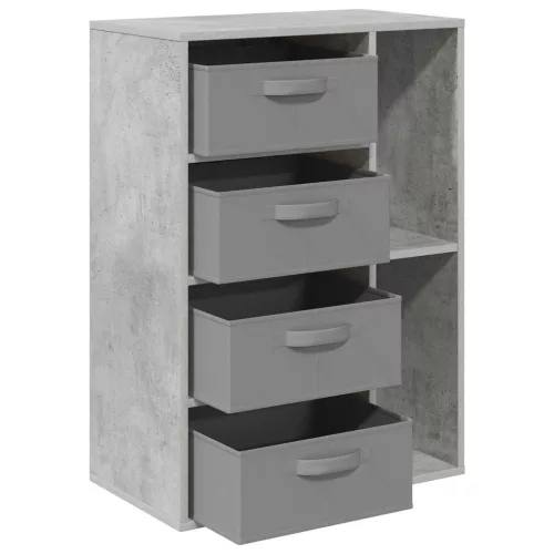  Széf fiókkal Beton Szürke 60 x 33,5 x 84 cm