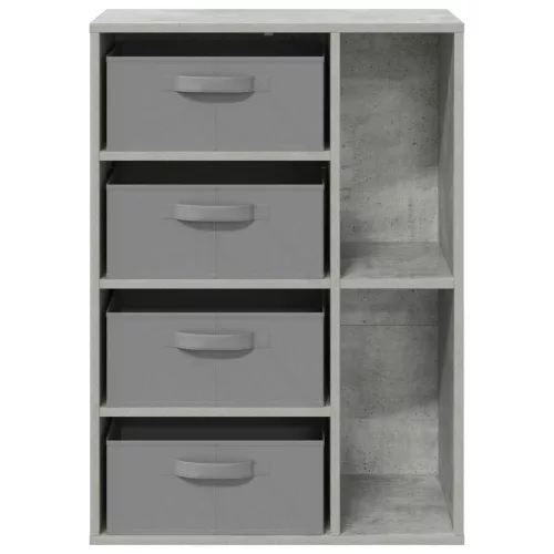  Széf fiókkal Beton Szürke 60 x 33,5 x 84 cm