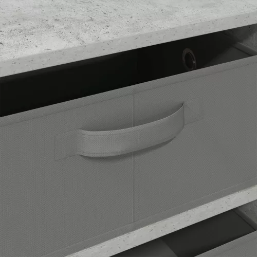  Széf fiókkal Beton Szürke 60 x 33,5 x 84 cm