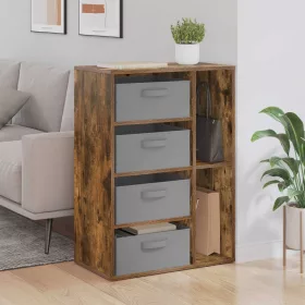  Széf fiókkal Füstölt tölgy 60 x 33,5 x 84 cm