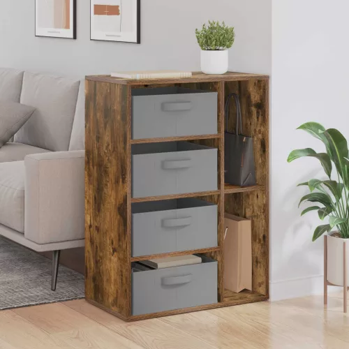  Széf fiókkal Füstölt tölgy 60 x 33,5 x 84 cm