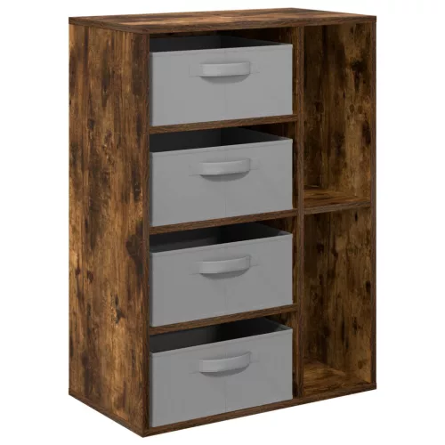  Széf fiókkal Füstölt tölgy 60 x 33,5 x 84 cm