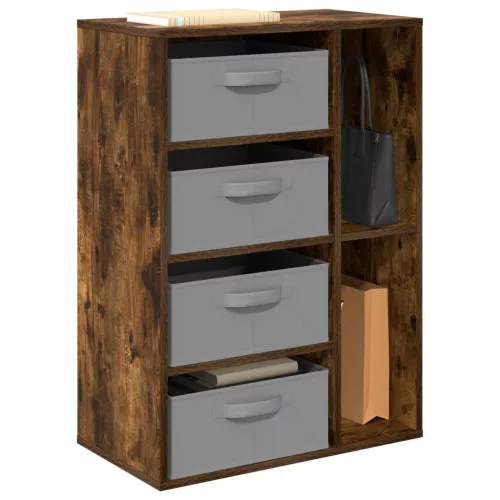  Széf fiókkal Füstölt tölgy 60 x 33,5 x 84 cm