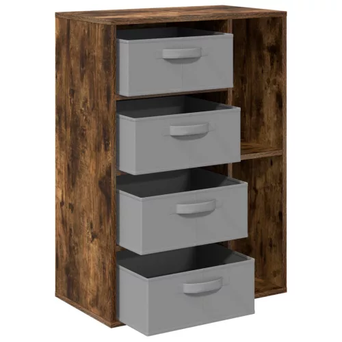  Széf fiókkal Füstölt tölgy 60 x 33,5 x 84 cm