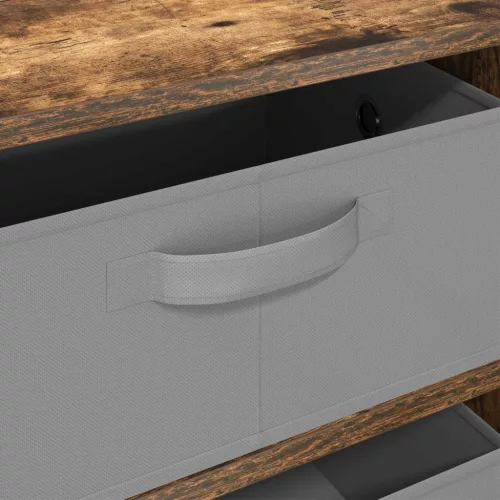  Széf fiókkal Füstölt tölgy 60 x 33,5 x 84 cm