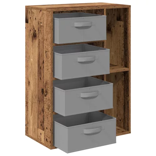  Széf fiókkal Öreg fa 60 x 33,5 x 84 cm