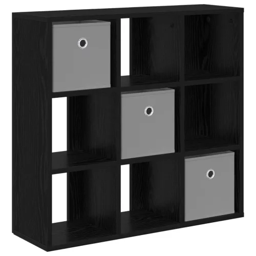  Széf fiókkal Fekete tölgy 73,5 x 24 x 69,5 cm