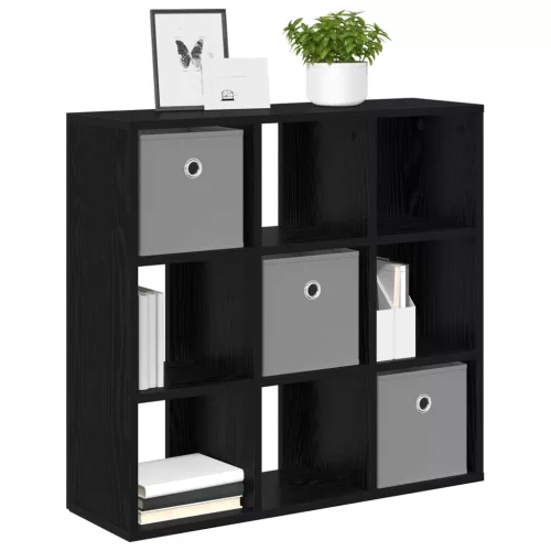  Széf fiókkal Fekete tölgy 73,5 x 24 x 69,5 cm