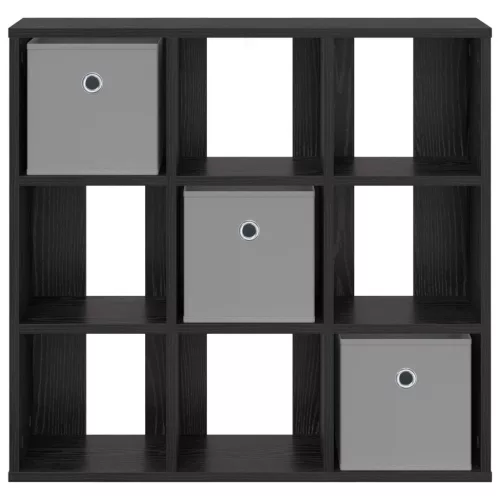  Széf fiókkal Fekete tölgy 73,5 x 24 x 69,5 cm