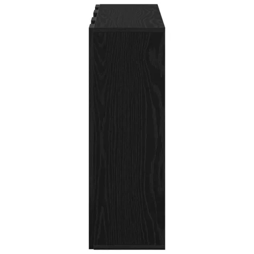  Széf fiókkal Fekete tölgy 73,5 x 24 x 69,5 cm