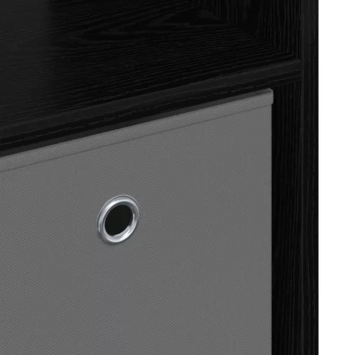  Széf fiókkal Fekete tölgy 73,5 x 24 x 69,5 cm