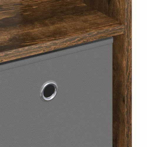  Széf fiókkal Füstölt tölgy 73,5 x 24 x 69,5 cm