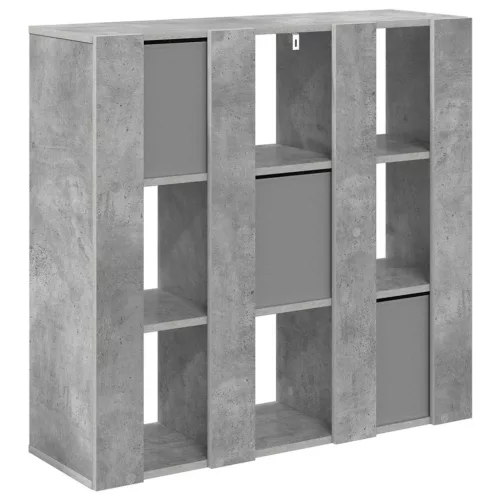  Széf fiókkal Beton Szürke 88,5 x 29 x 84,5 cm