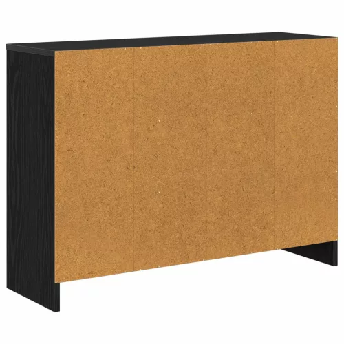  Széf fiókkal Fekete tölgy 88,5 x 27,5 x 63,5 cm