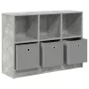  Széf fiókkal Beton Szürke 88,5 x 27,5 x 63,5 cm