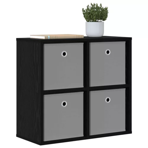  Széf fiókkal Fekete tölgy 59,5 x 27 x 57 cm