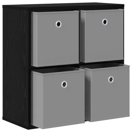  Széf fiókkal Fekete tölgy 59,5 x 27 x 57 cm