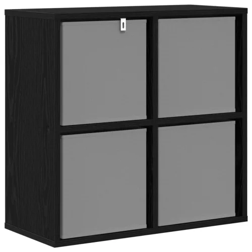  Széf fiókkal Fekete tölgy 59,5 x 27 x 57 cm