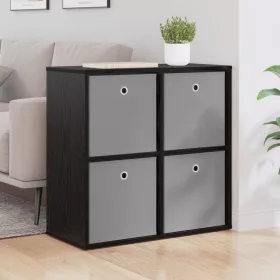  Széf fiókkal Fekete tölgy 68,5 x 32 x 67 cm