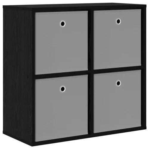  Széf fiókkal Fekete tölgy 68,5 x 32 x 67 cm