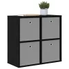 Széf fiókkal Fekete tölgy 68,5 x 32 x 67 cm