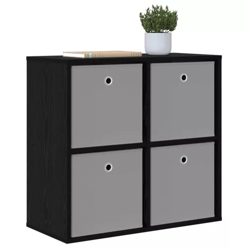  Széf fiókkal Fekete tölgy 68,5 x 32 x 67 cm