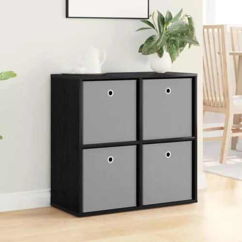  Széf fiókkal Fekete tölgy 68,5 x 32 x 67 cm