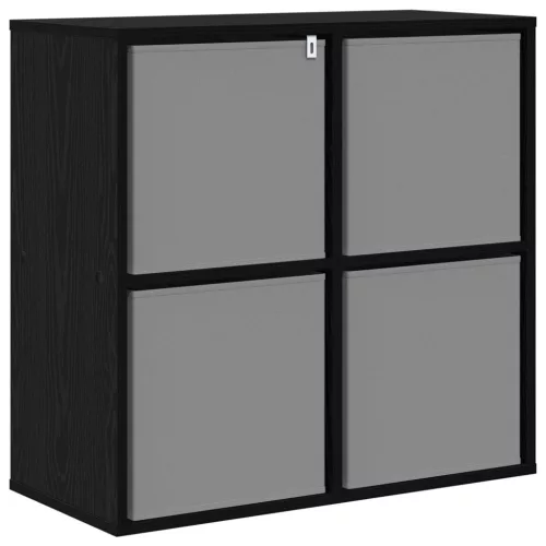  Széf fiókkal Fekete tölgy 68,5 x 32 x 67 cm