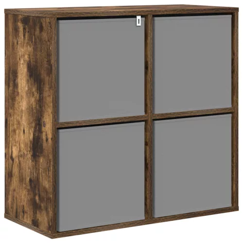  Széf fiókkal Füstölt tölgy 68,5 x 32 x 67 cm