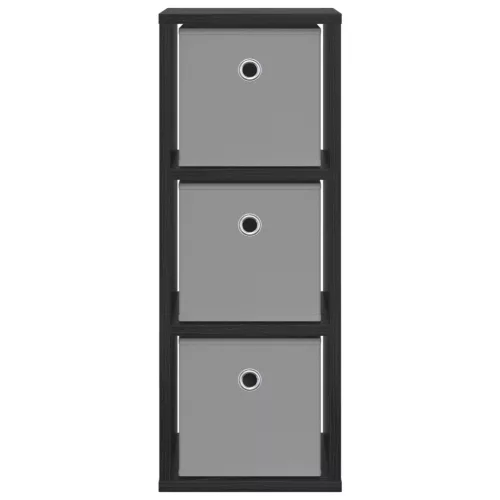  Széf fiókkal Fekete tölgy 25,5 x 22 x 69,5 cm