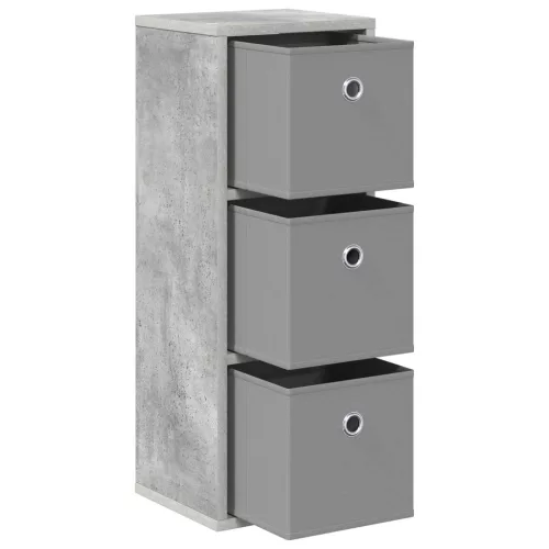  Széf fiókkal Beton Szürke 25,5 x 22 x 69,5 cm
