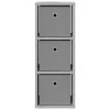  Széf fiókkal Beton Szürke 25,5 x 22 x 69,5 cm