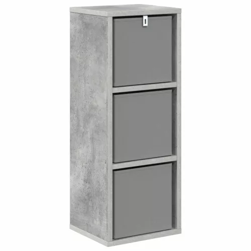  Széf fiókkal Beton Szürke 25,5 x 22 x 69,5 cm