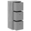  Széf fiókkal Szürke Sonoma 25,5 x 22 x 69,5 cm