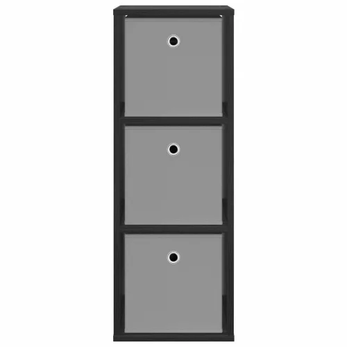  Széf fiókkal Fekete tölgy 30,5 x 27 x 84,5 cm