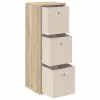  Széf fiókkal Sonoma tölgy 30,5 x 27 x 84,5 cm