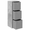  Széf fiókkal Beton Szürke 30,5 x 27 x 84,5 cm
