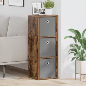  Széf fiókkal Füstölt tölgy 30,5 x 27 x 84,5 cm