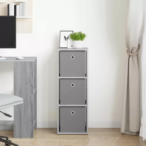  Széf fiókkal Szürke Sonoma 30,5 x 27 x 84,5 cm