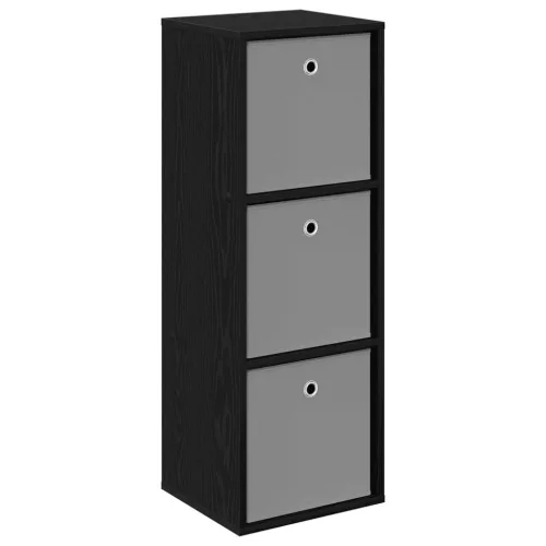  Széf fiókkal Fekete tölgy 35 x 32 x 99,5 cm