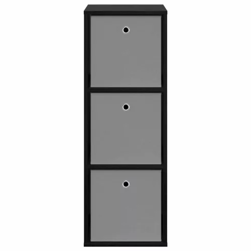  Széf fiókkal Fekete tölgy 35 x 32 x 99,5 cm