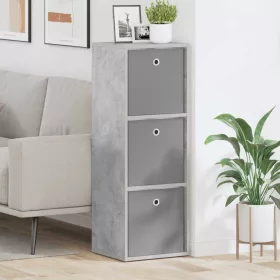  Széf fiókkal Beton Szürke 35 x 32 x 99,5 cm