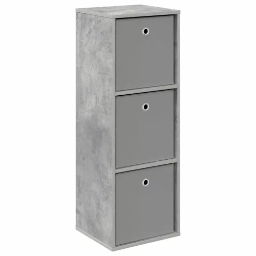  Széf fiókkal Beton Szürke 35 x 32 x 99,5 cm