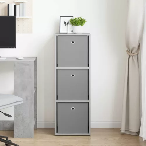  Széf fiókkal Beton Szürke 35 x 32 x 99,5 cm